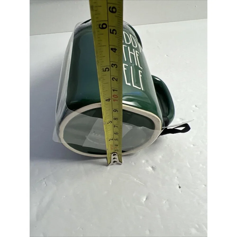 Rae Dunn Holiday Christmas BUDDY THE ELF Green Mug With‎ Hat Topper New 20oz
